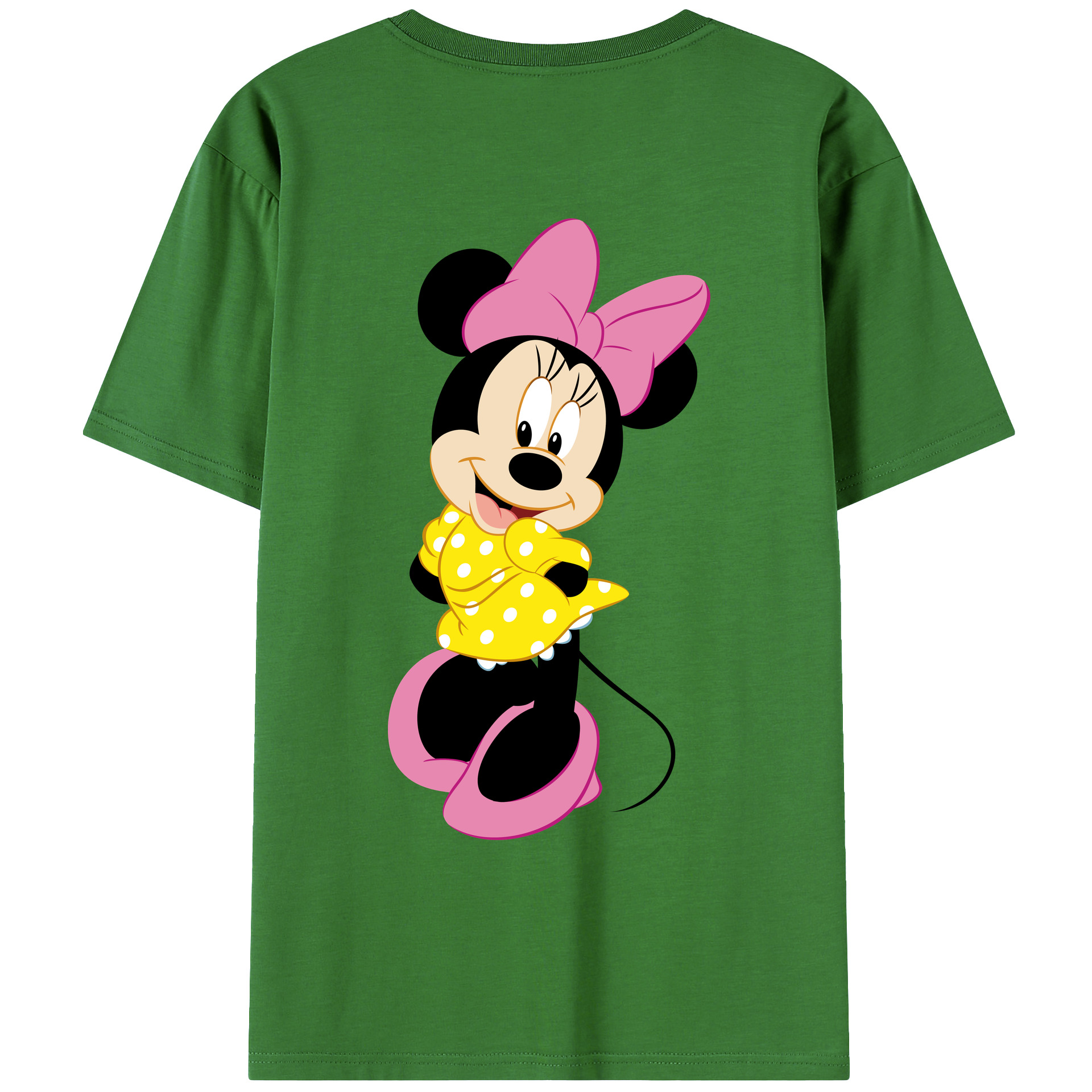 （画像用） ミッキーマウス Mickey Mouse レディース半袖Tシャツ(バックプリント)